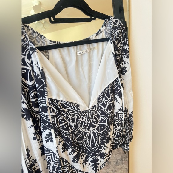 Alice + Olivia Longsleeve Tie Blouse - Picture 4 of 4